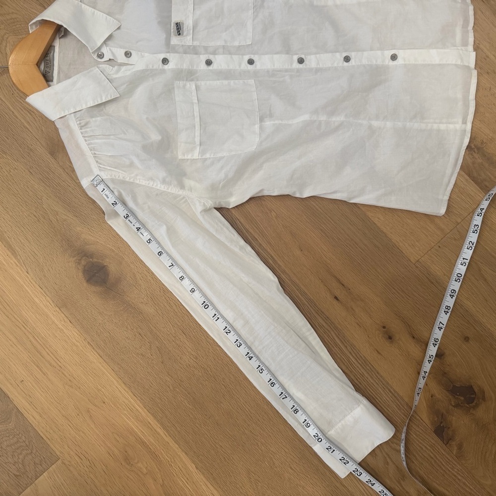 Guess White Long Sleeve Blouse – Size XS Classic Button-Up - Picture 7 of 7